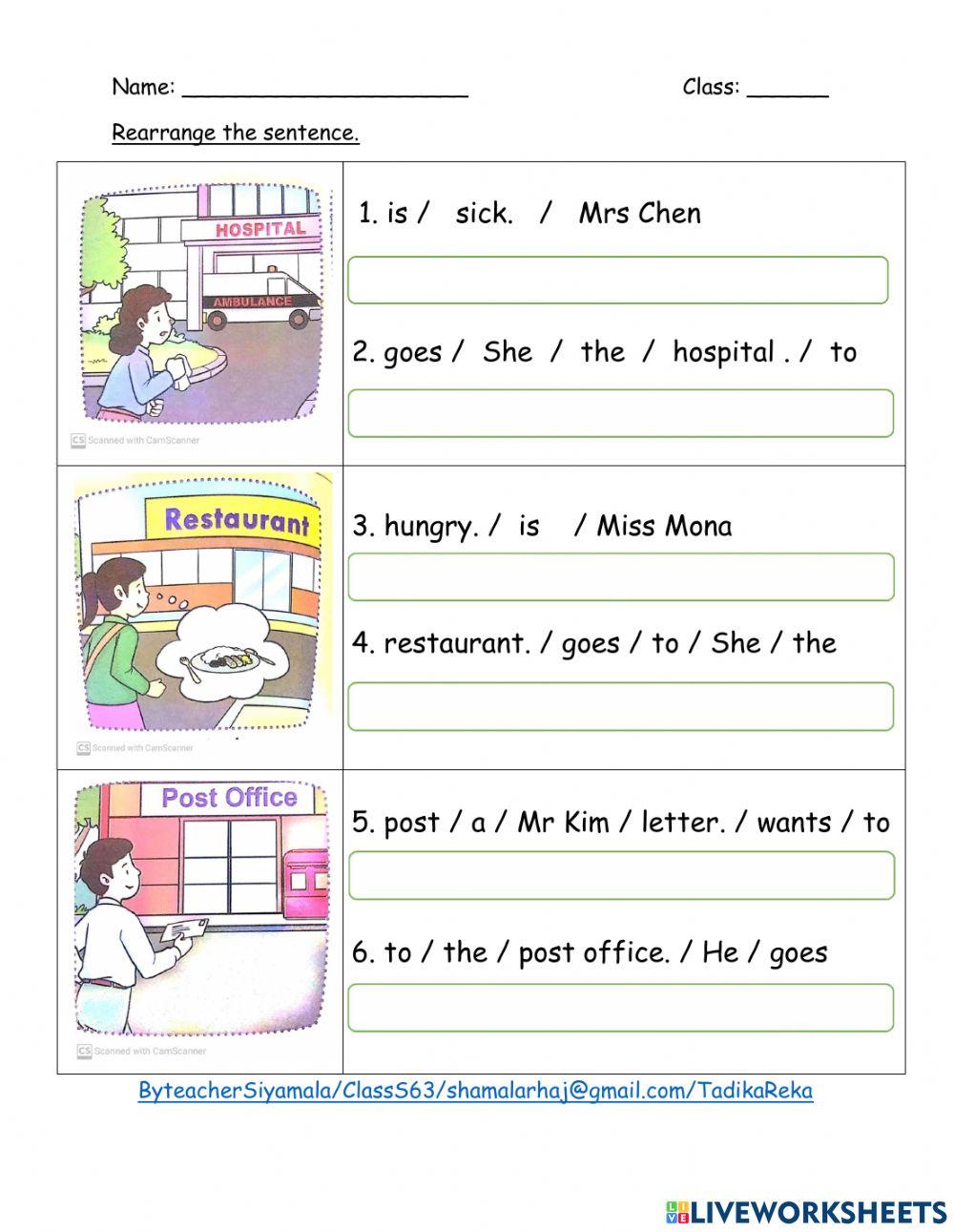 Unit 1 Places in town