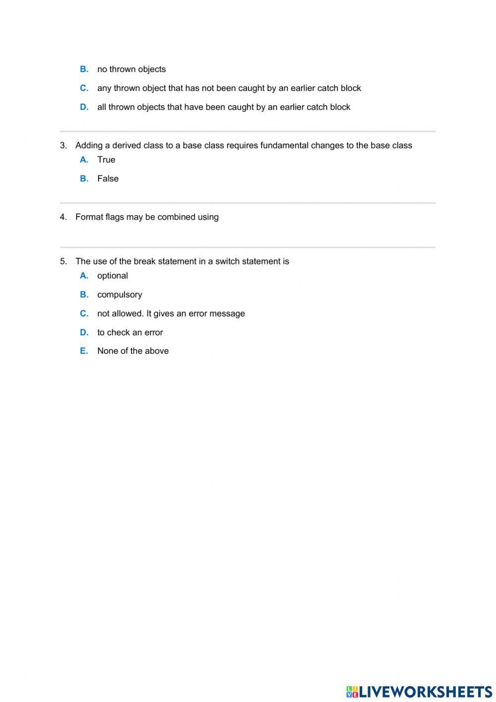 Computer science paper 1 part 3