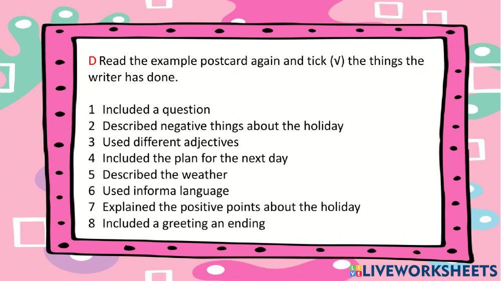 Unit 8:time to spare