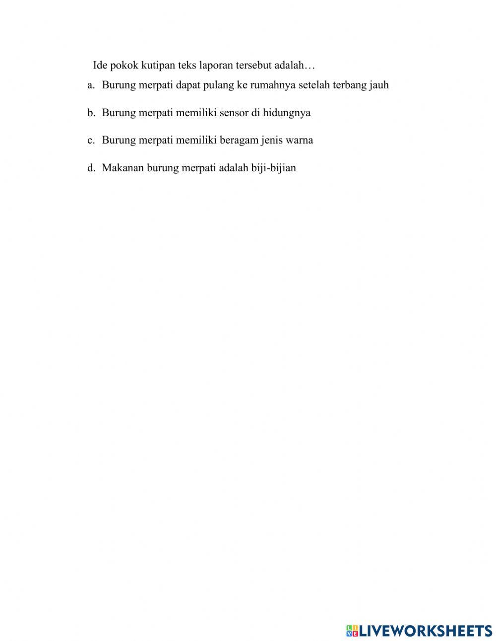 Soal evaluasi kls 5