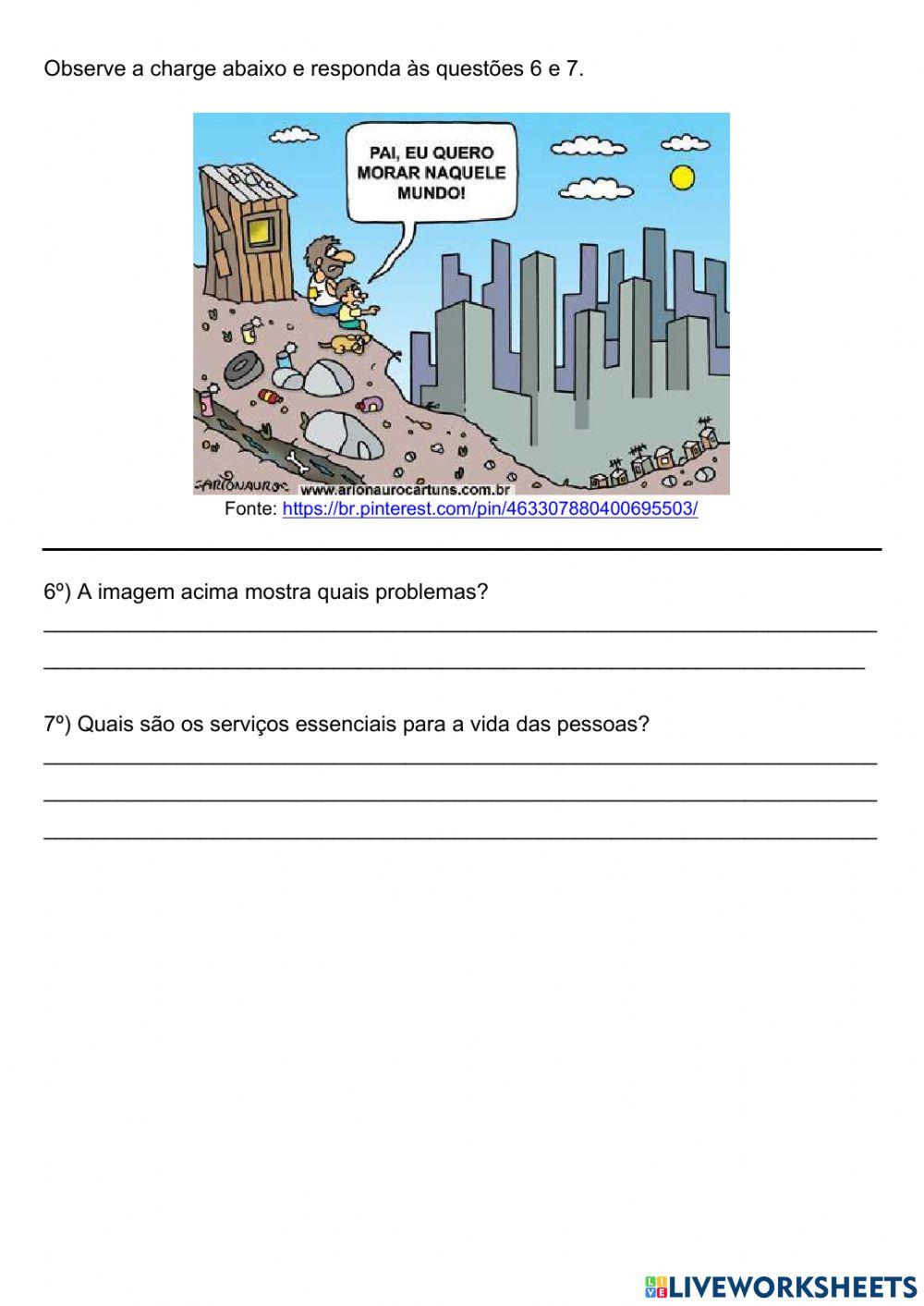 Exercício interdisciplinar