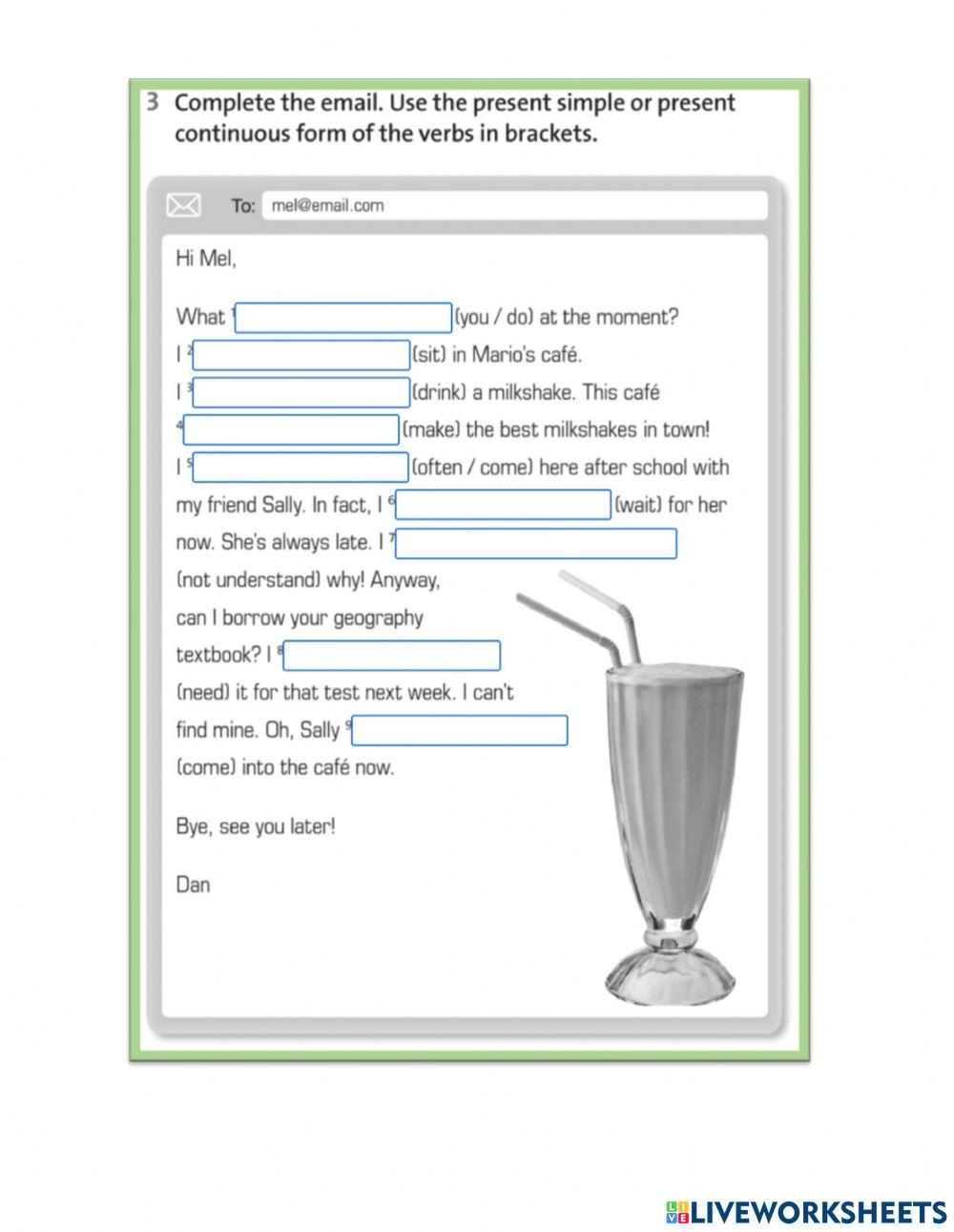3d.Contrast: Present Simple and Present Continuous