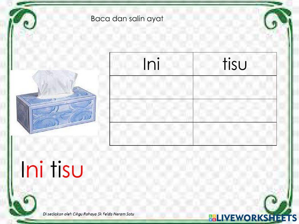 Salin suku kata kvkv CIKGU ROHAYA