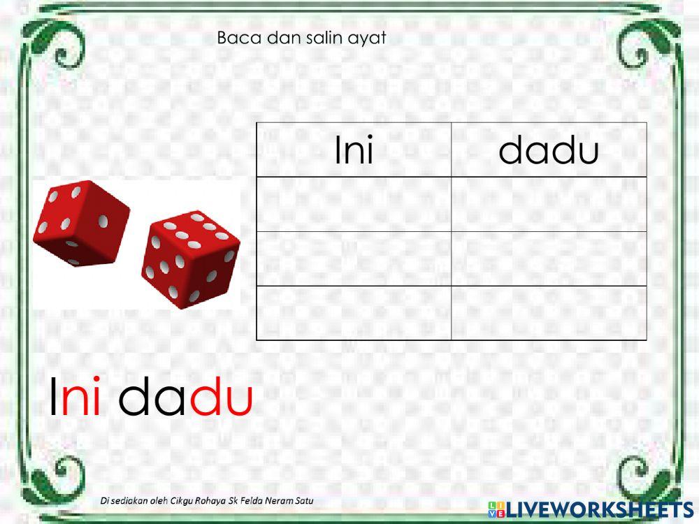 Salin suku kata kvkv CIKGU ROHAYA