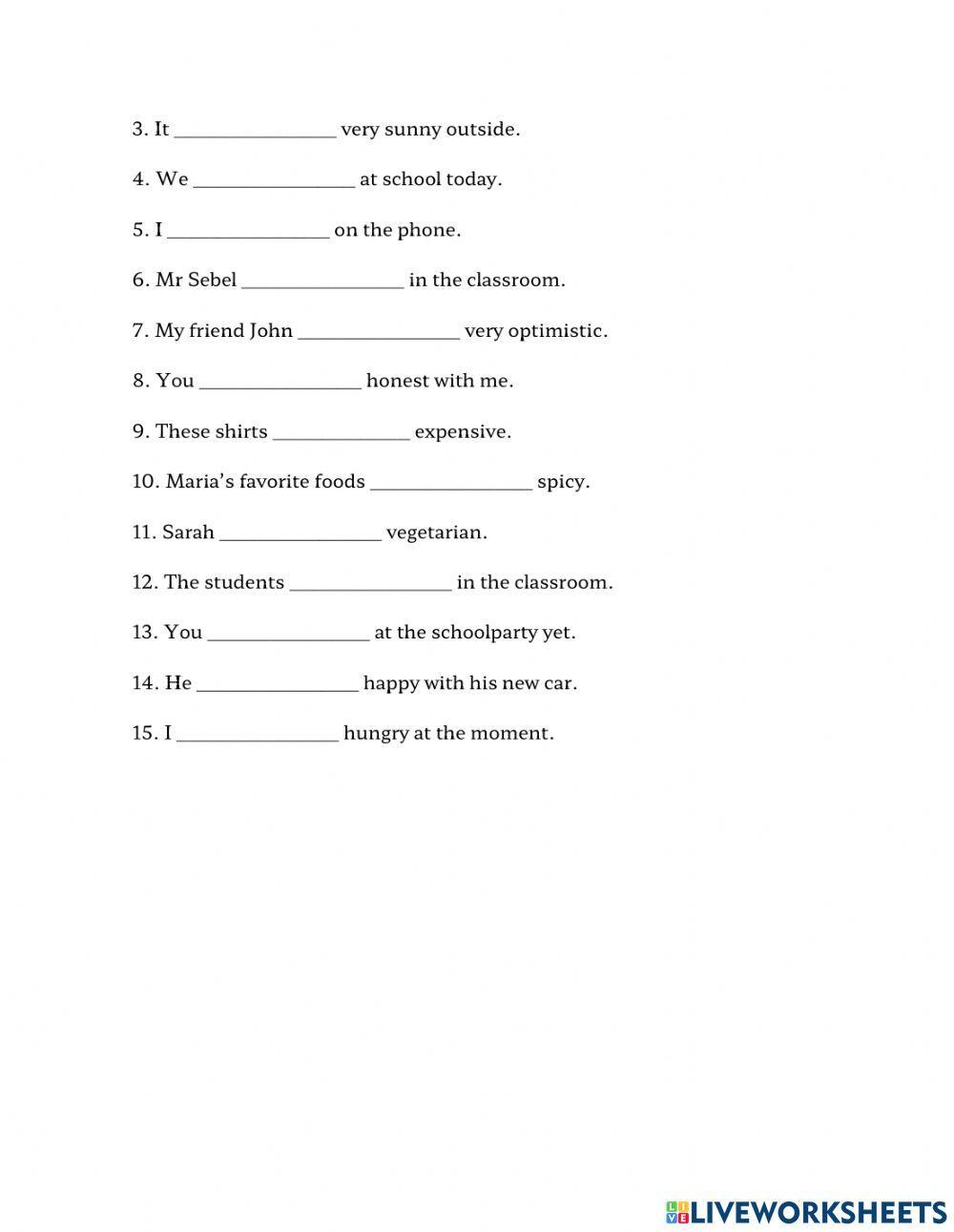 grammar practice. negatives