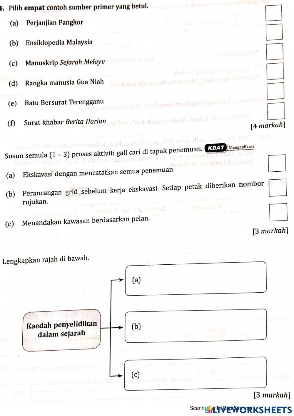 Sejarah Bab 1 Tingkatan 1