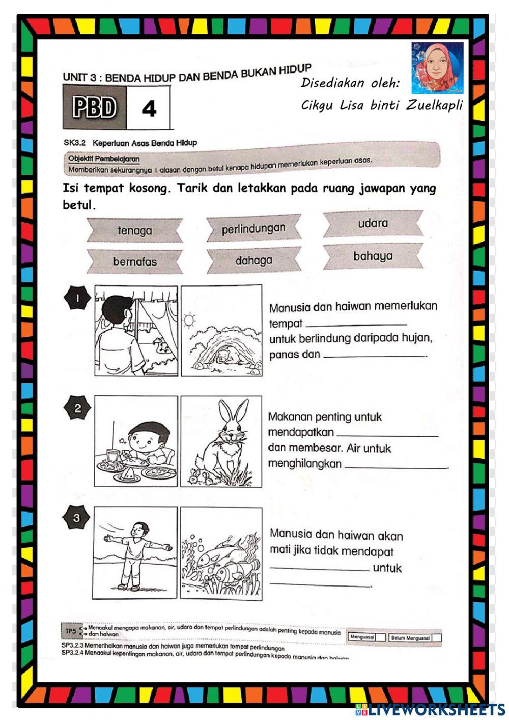 Uji diri Sains tahun 1