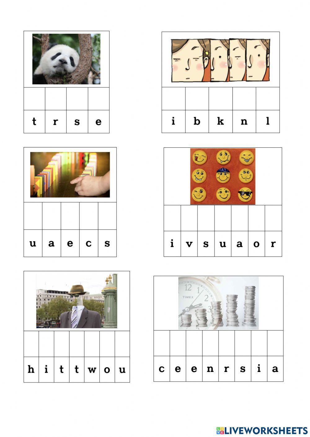 Lesson 5 words games(2nd graders)