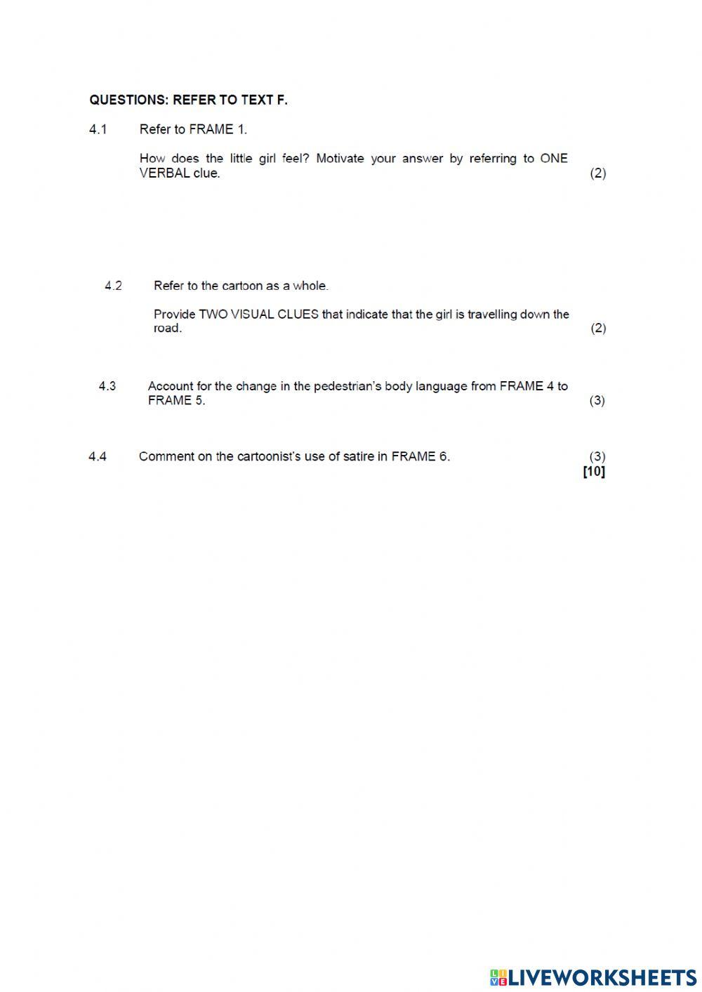 English paper 1 part 3