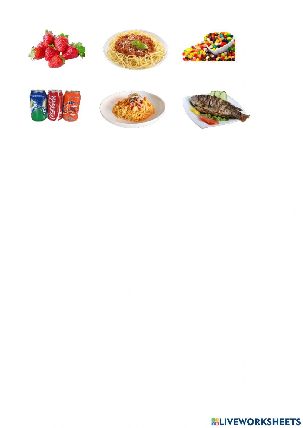 Make your healthy lunch box online exercise for | Live Worksheets