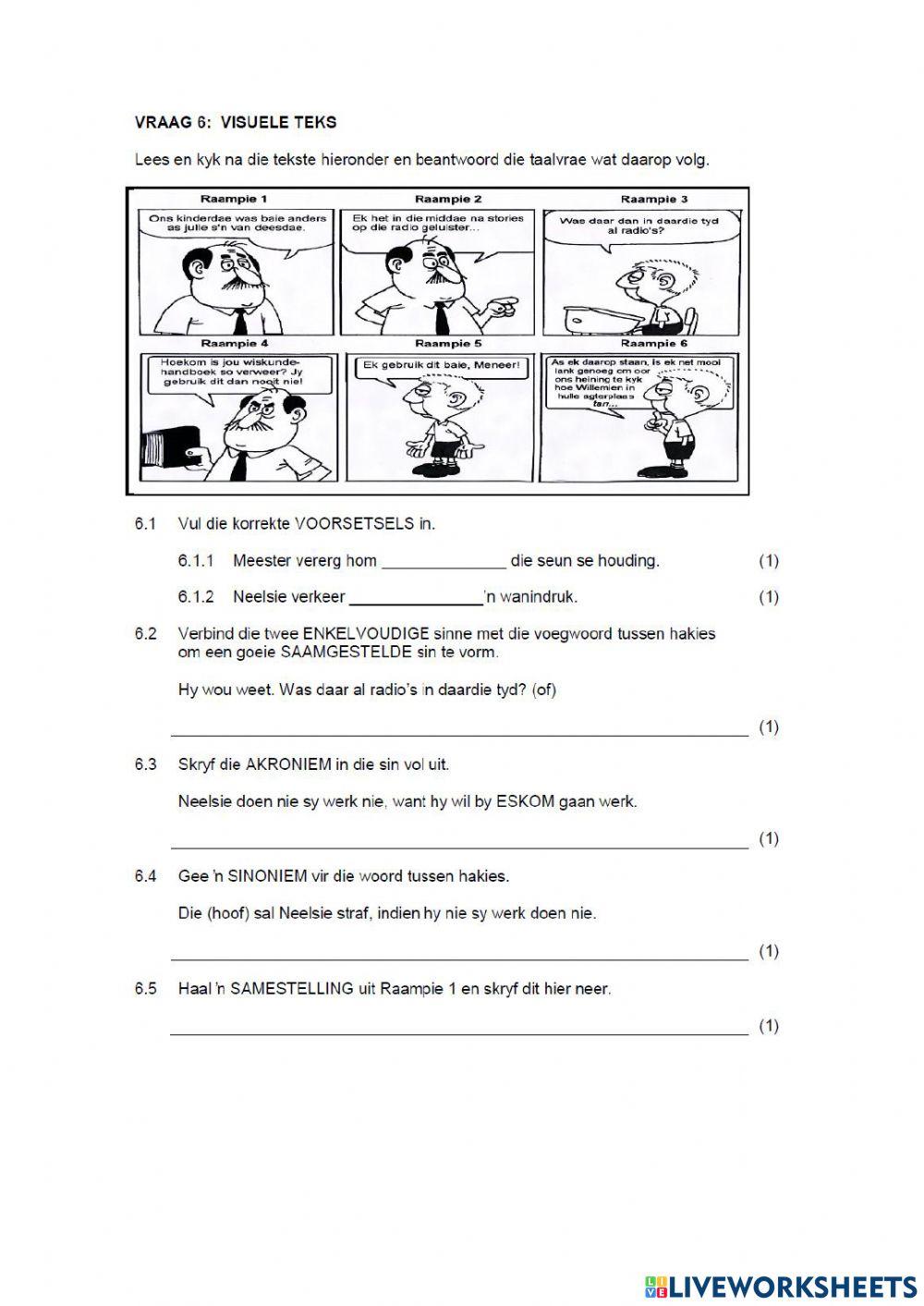 Afrikaans paper 1 part 2
