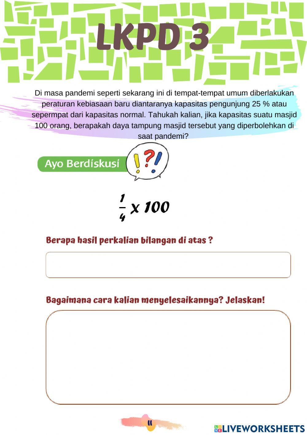 LKPD Tema 2 Subtema 1 Pb2 Kelas 5