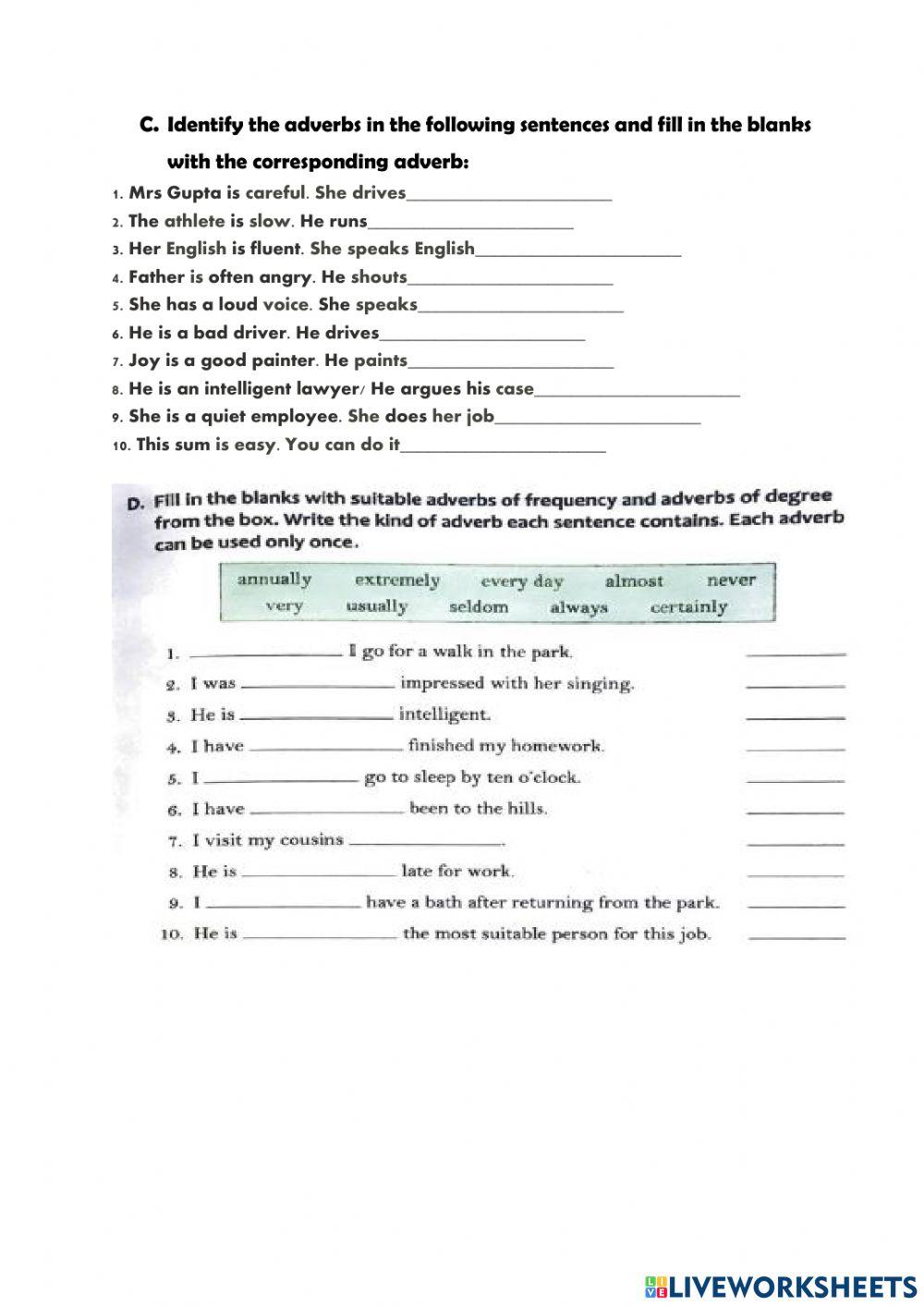 C6 ENG ADVERBS REVISION