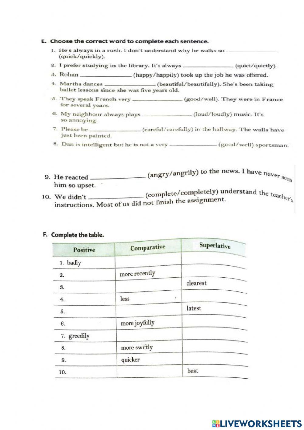 C6 ENG ADVERBS REVISION