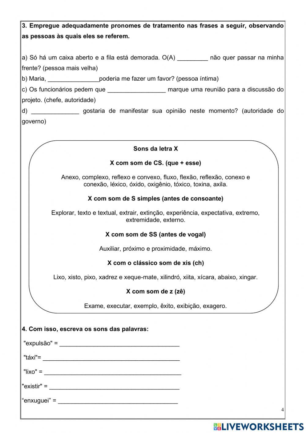 Revisão de Português