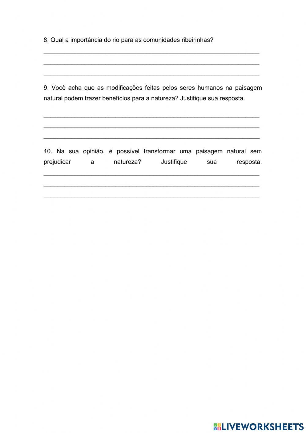 AVALIAÇÃO DE Geografia e História