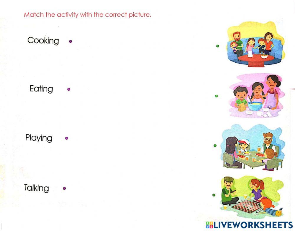 Match family activities