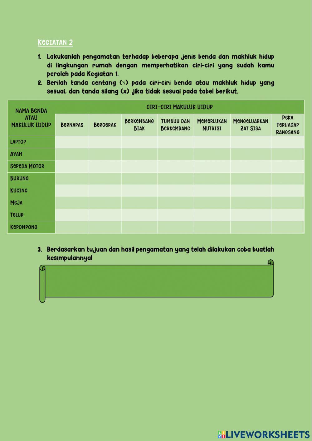 Klasifikasi makhluk hidup