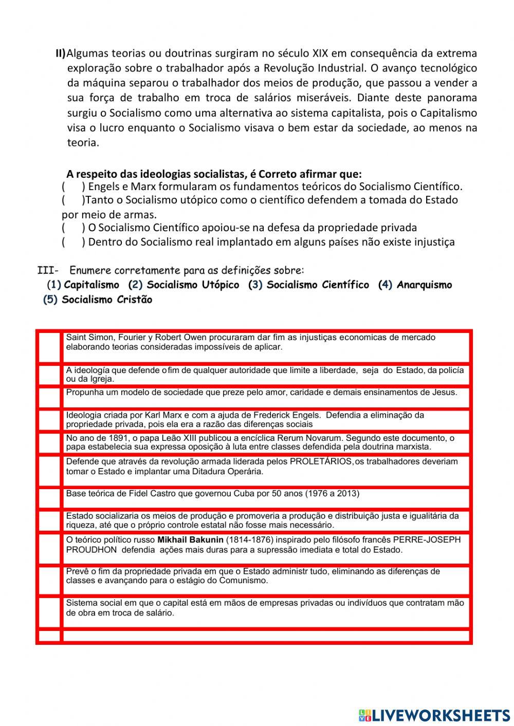 Teorias Sociais do século XIX