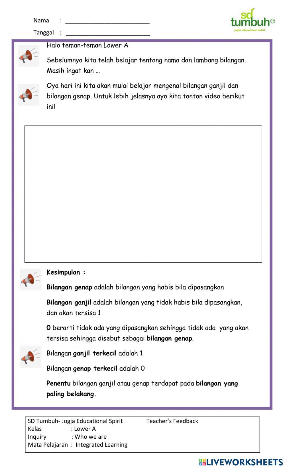 Integrated Learning-Bilangan Genap dan Bilangan Ganjil-1-20