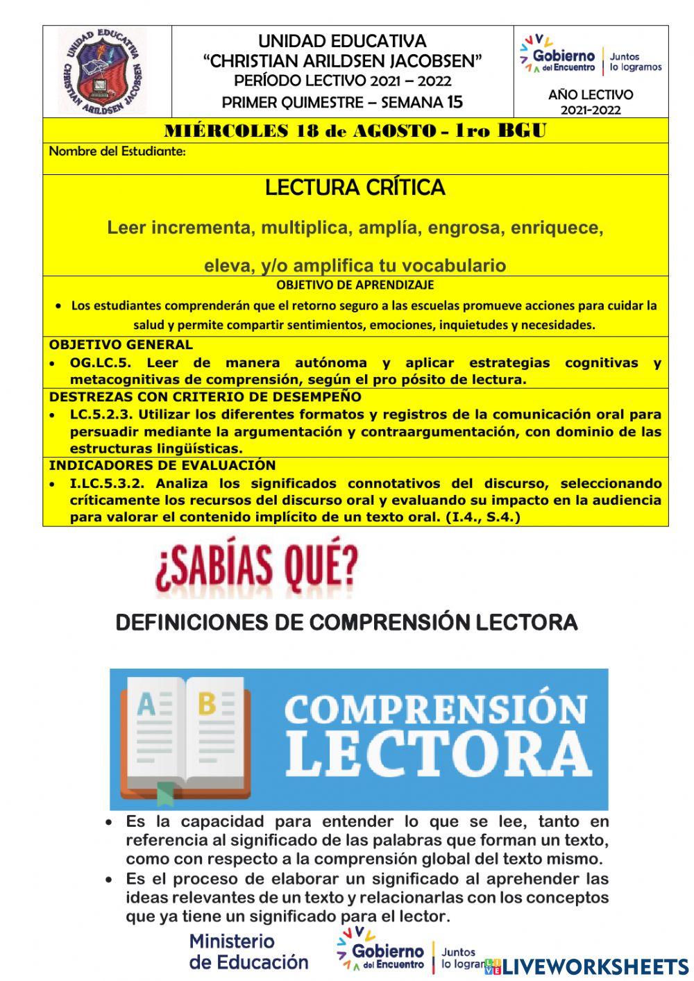 SEMANA 15-LECTURA CRITICA-1roBGU