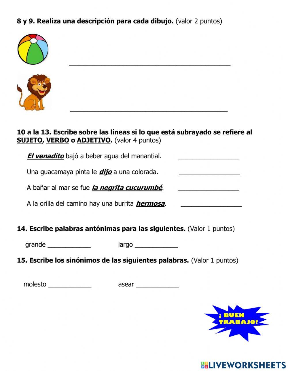Examen de diagnóstico
