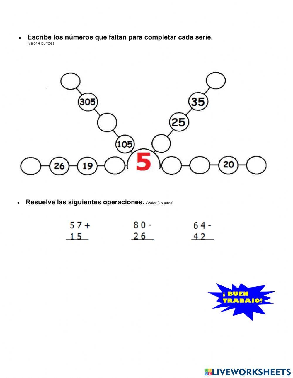 Examen Diagnóstico Matemáticas