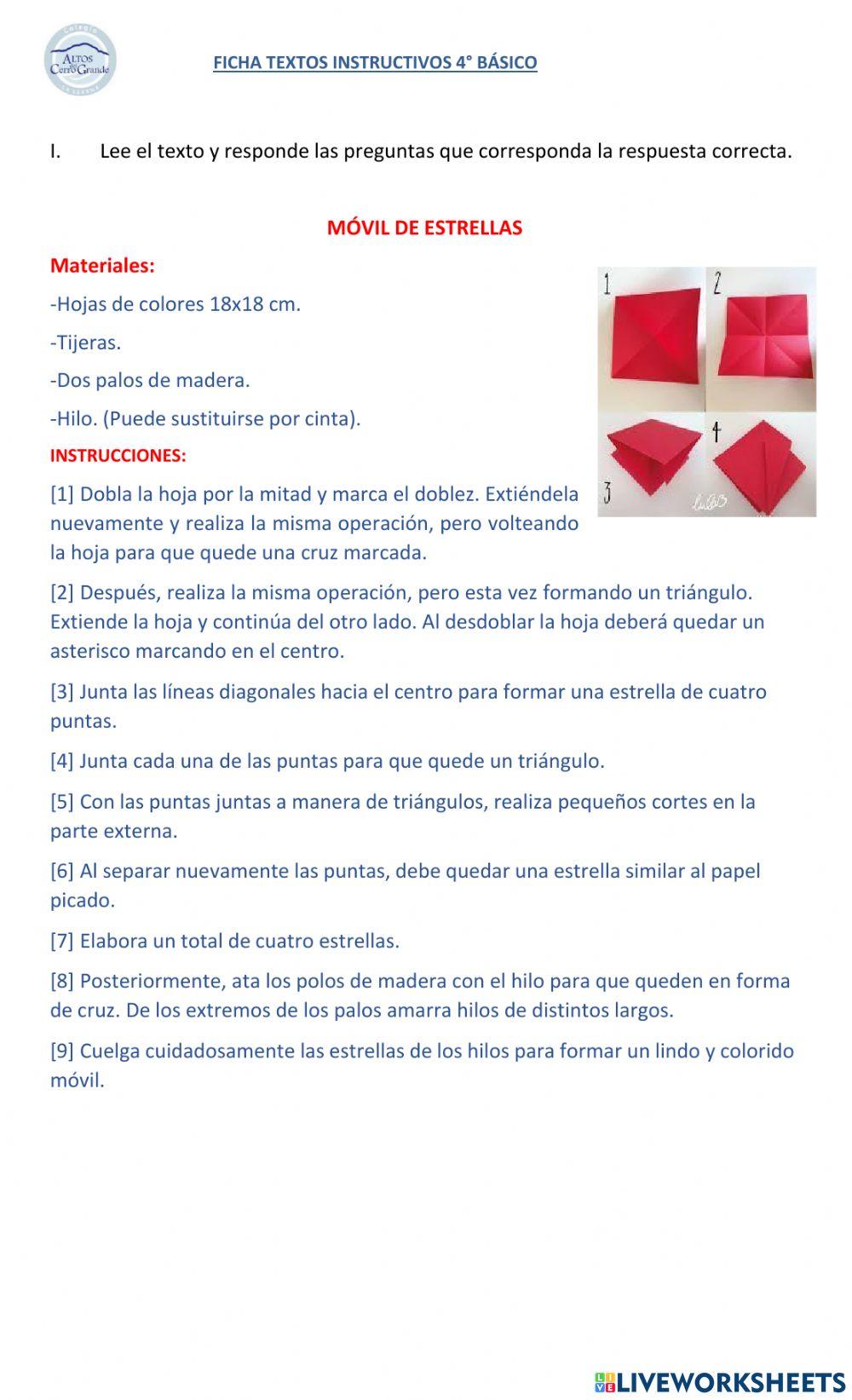 Ficha de instructivos