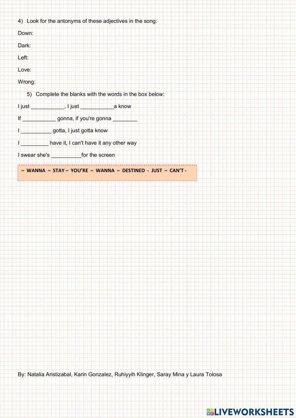 Riptide interactive exercise