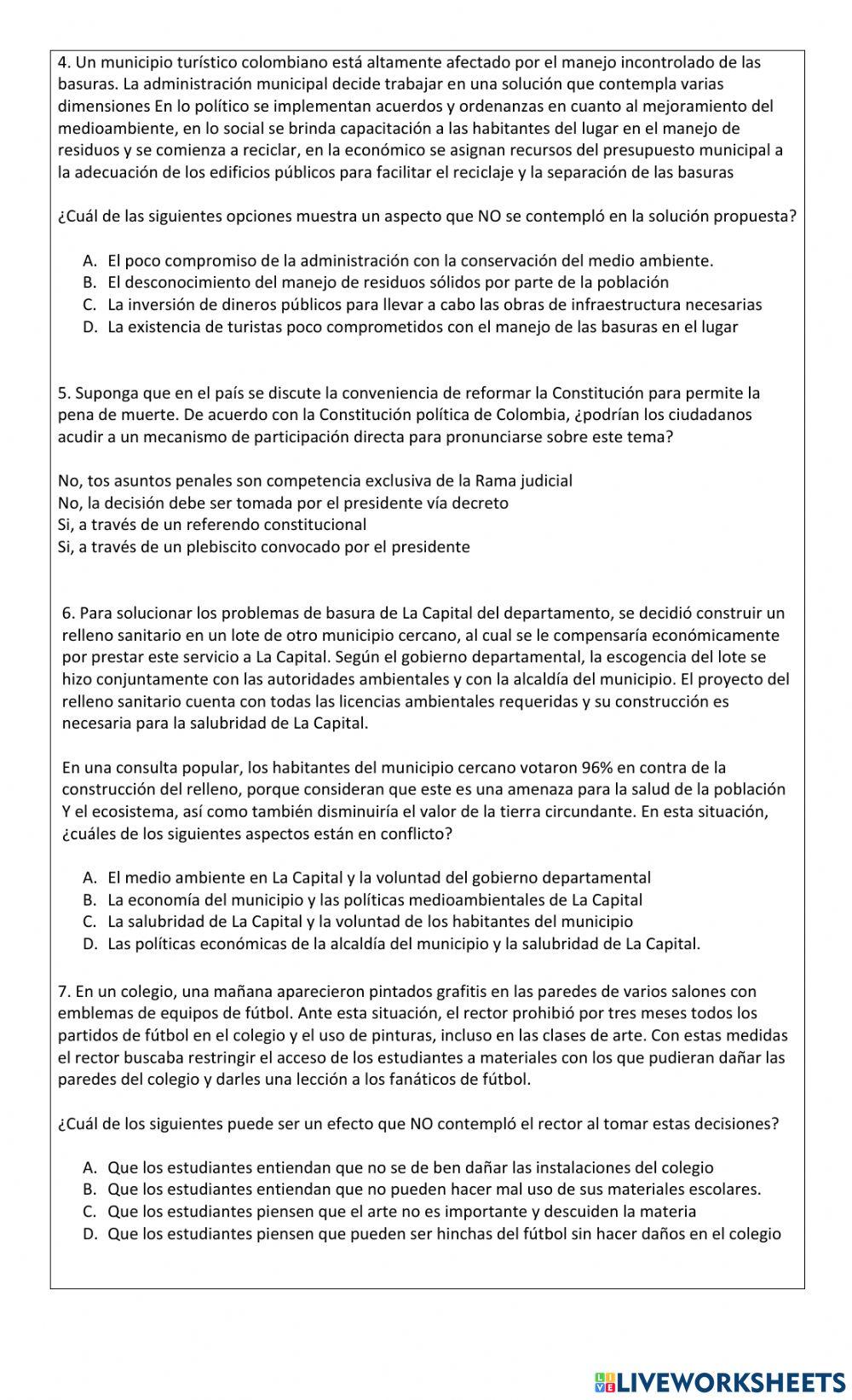 Pre saber competencias