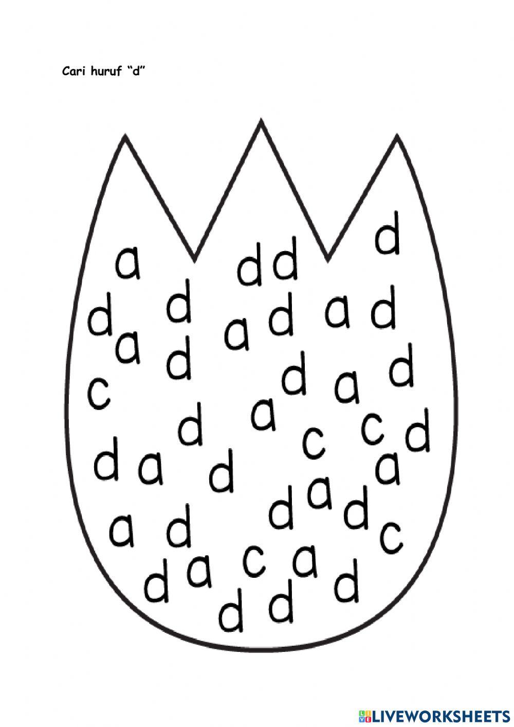Mengenal huruf 'd'