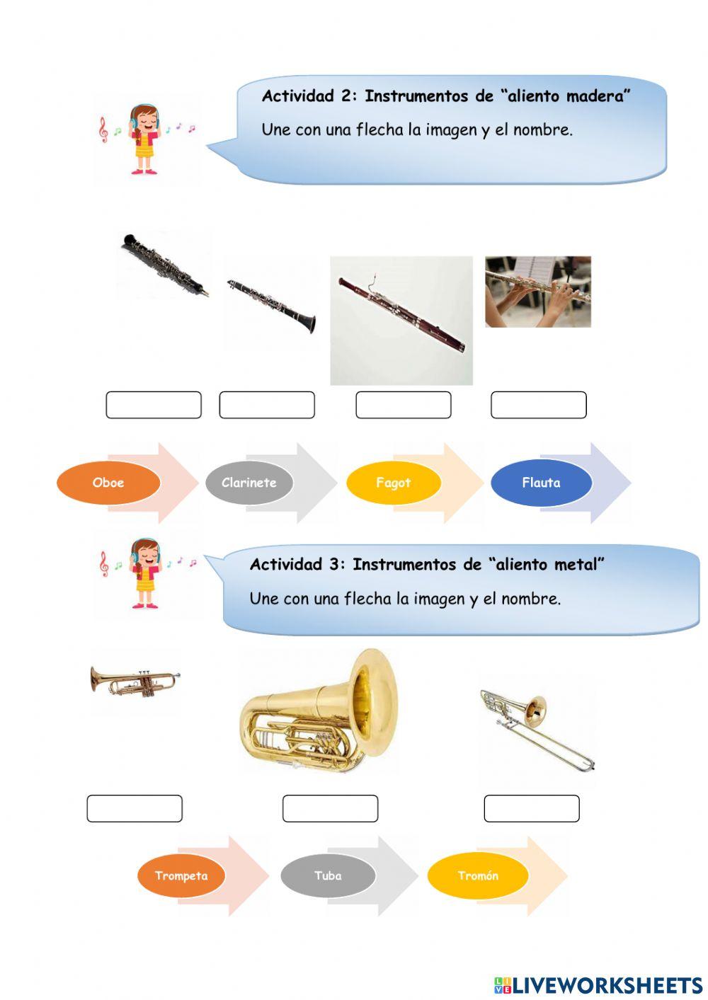Instrumentos de la orquesta sinfónica