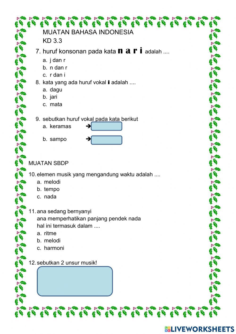 Tema 1 ppkn, bindo dan sbdp