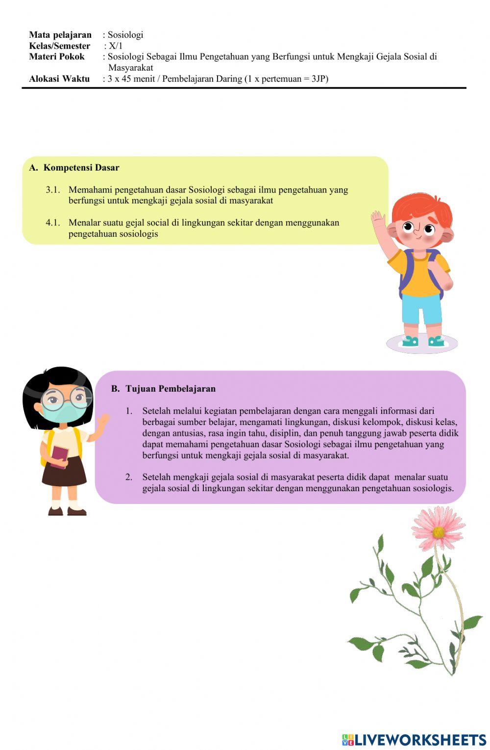 LKPD Sosiologi Kelas X-KB2