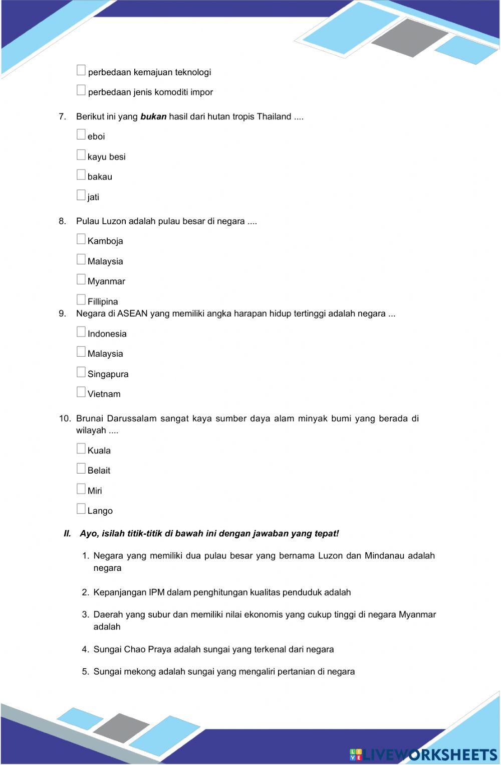 Ulangan Harian Tema 1 Sub Tema 2 IPS