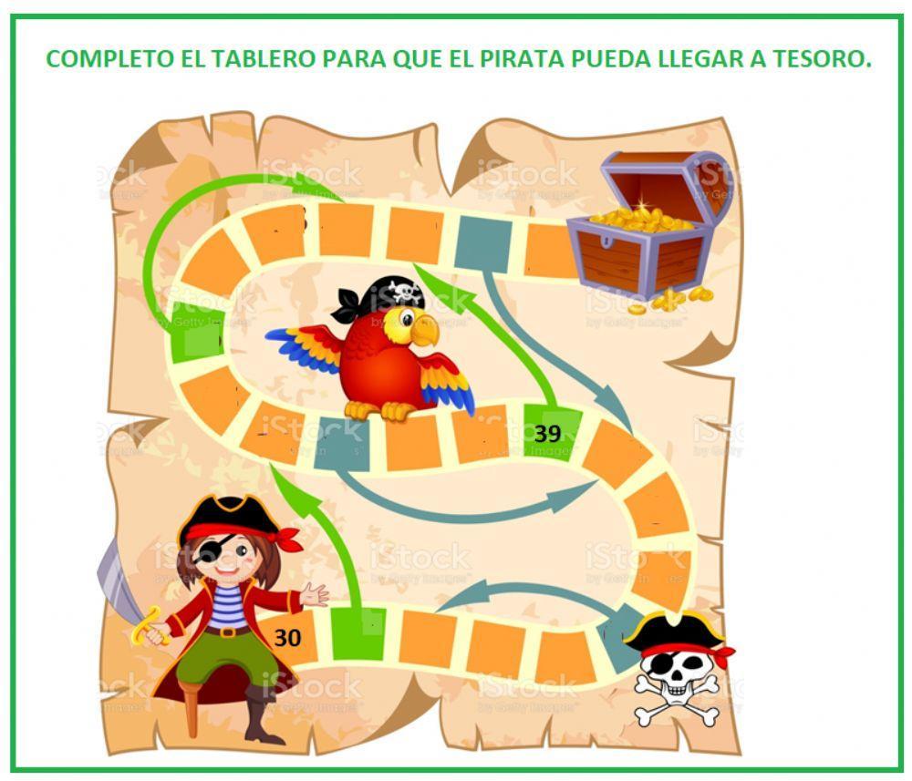 TABLERO CON NÚMEROS HASTA EL 50