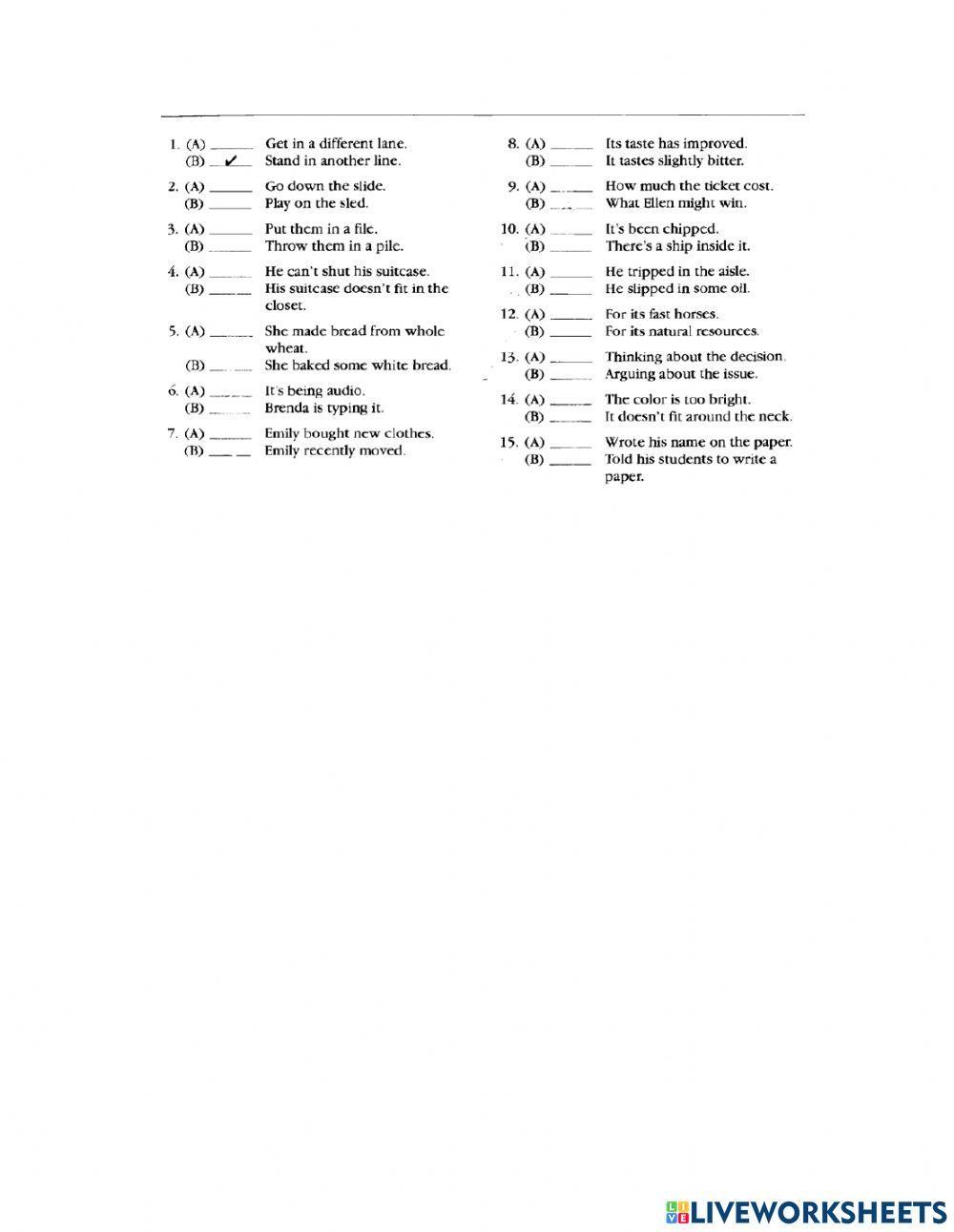 Toefl itp short responses