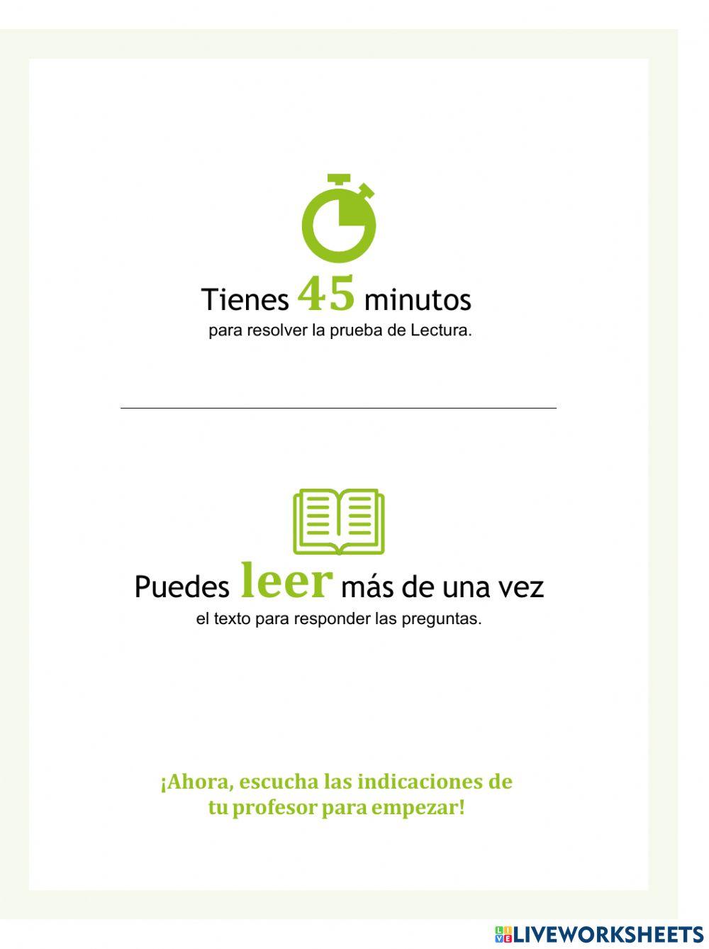 Prueba diagnóstica de Comunicación 1