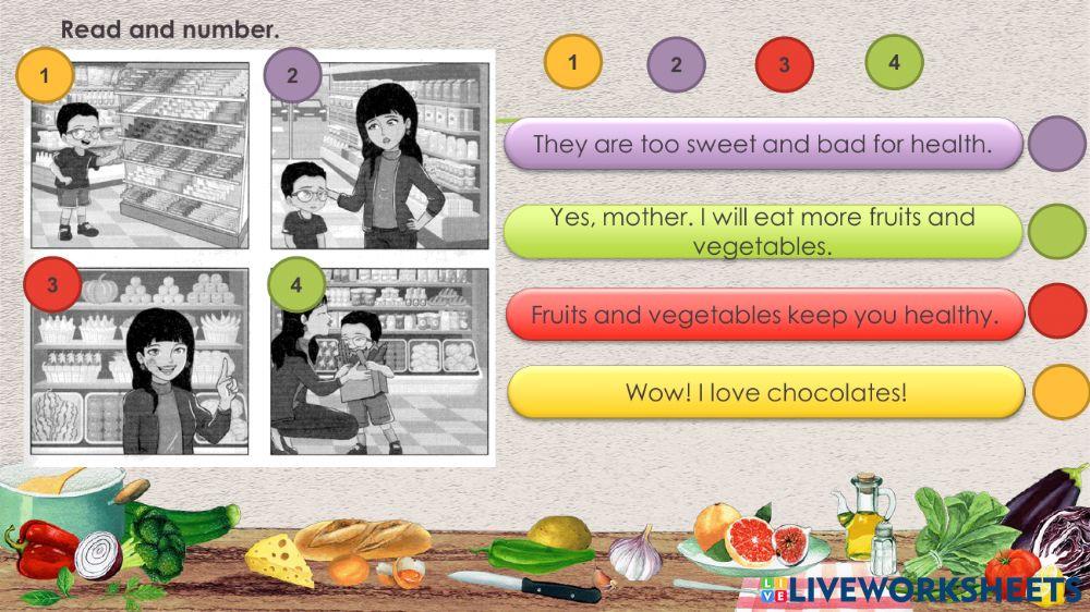 Y2 fruits and vegetables