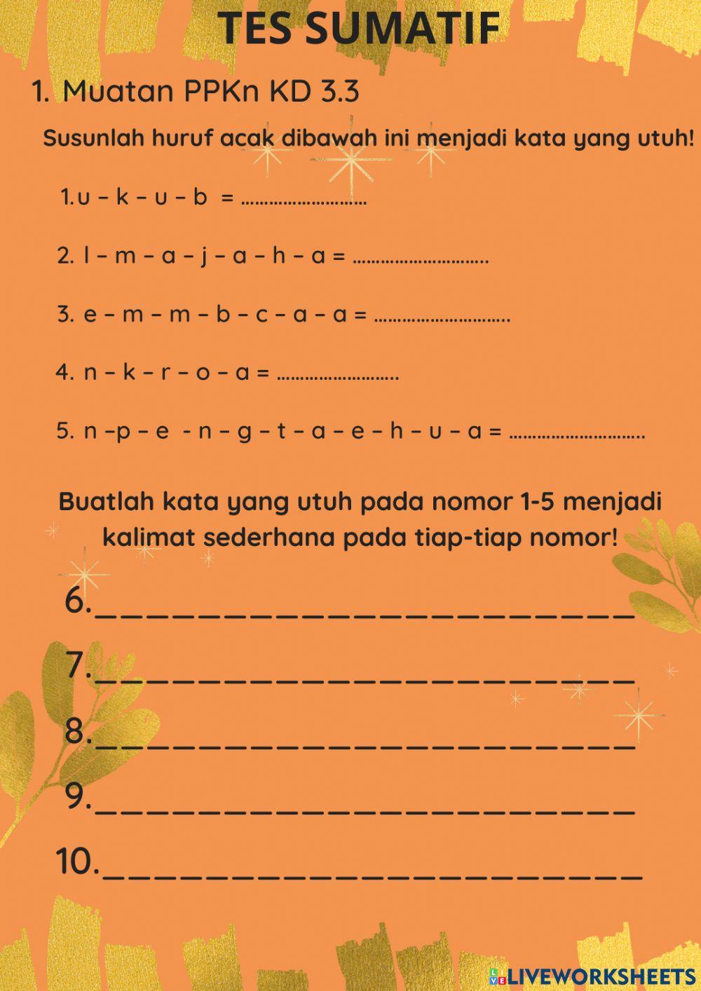 Lembar Evaluasi Tema 2 St4 Pb1