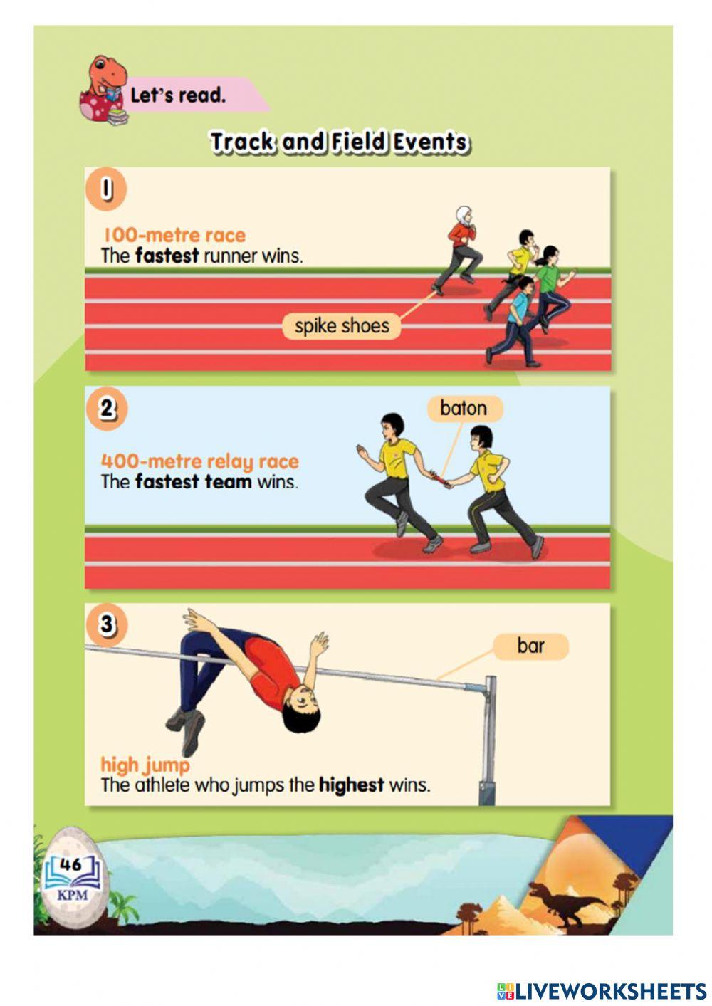 English pendidikankhas tahun 5 unit 7-track and field