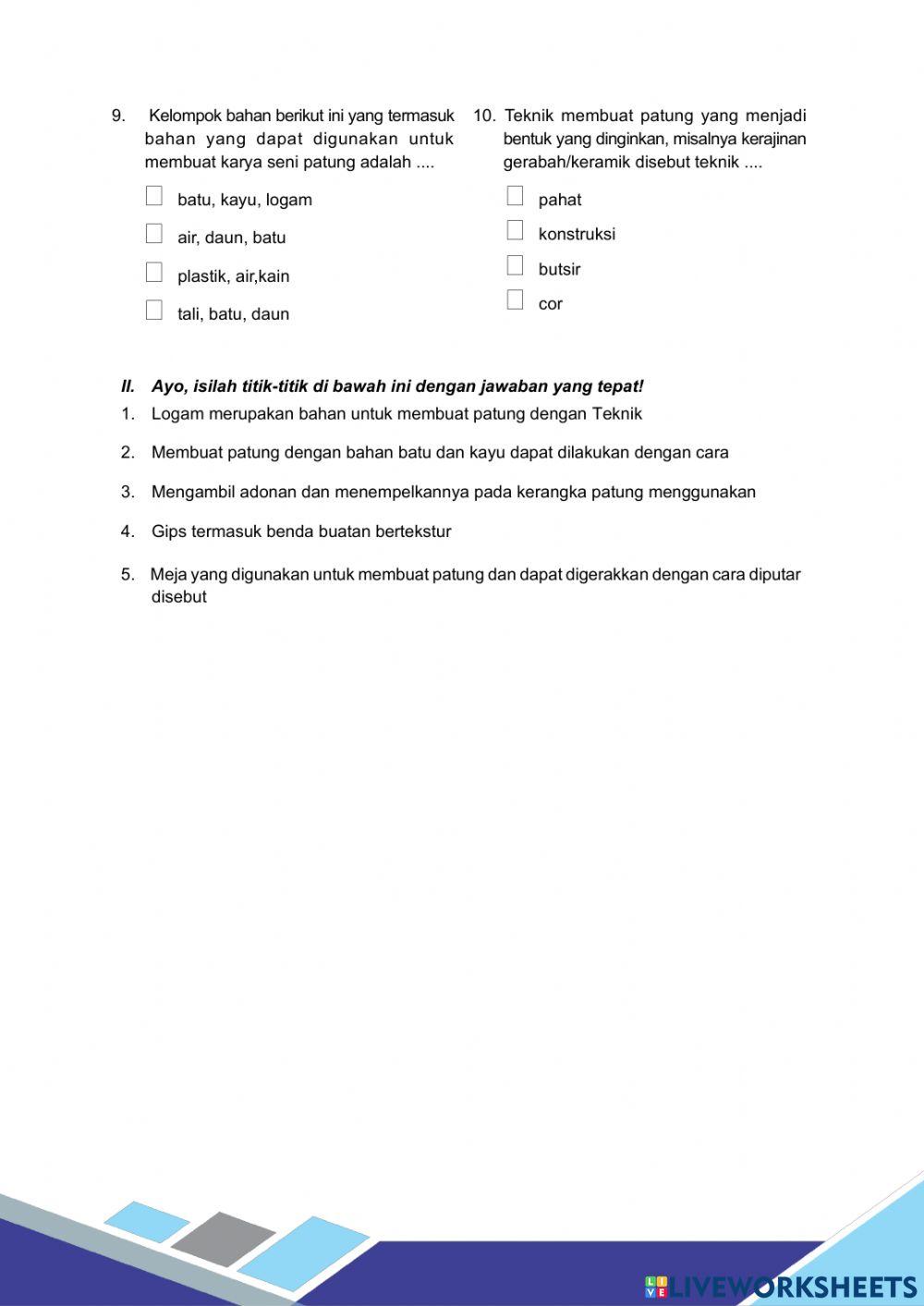 Ulangan Harian Tema 1 Sub Tema 2 SbdP