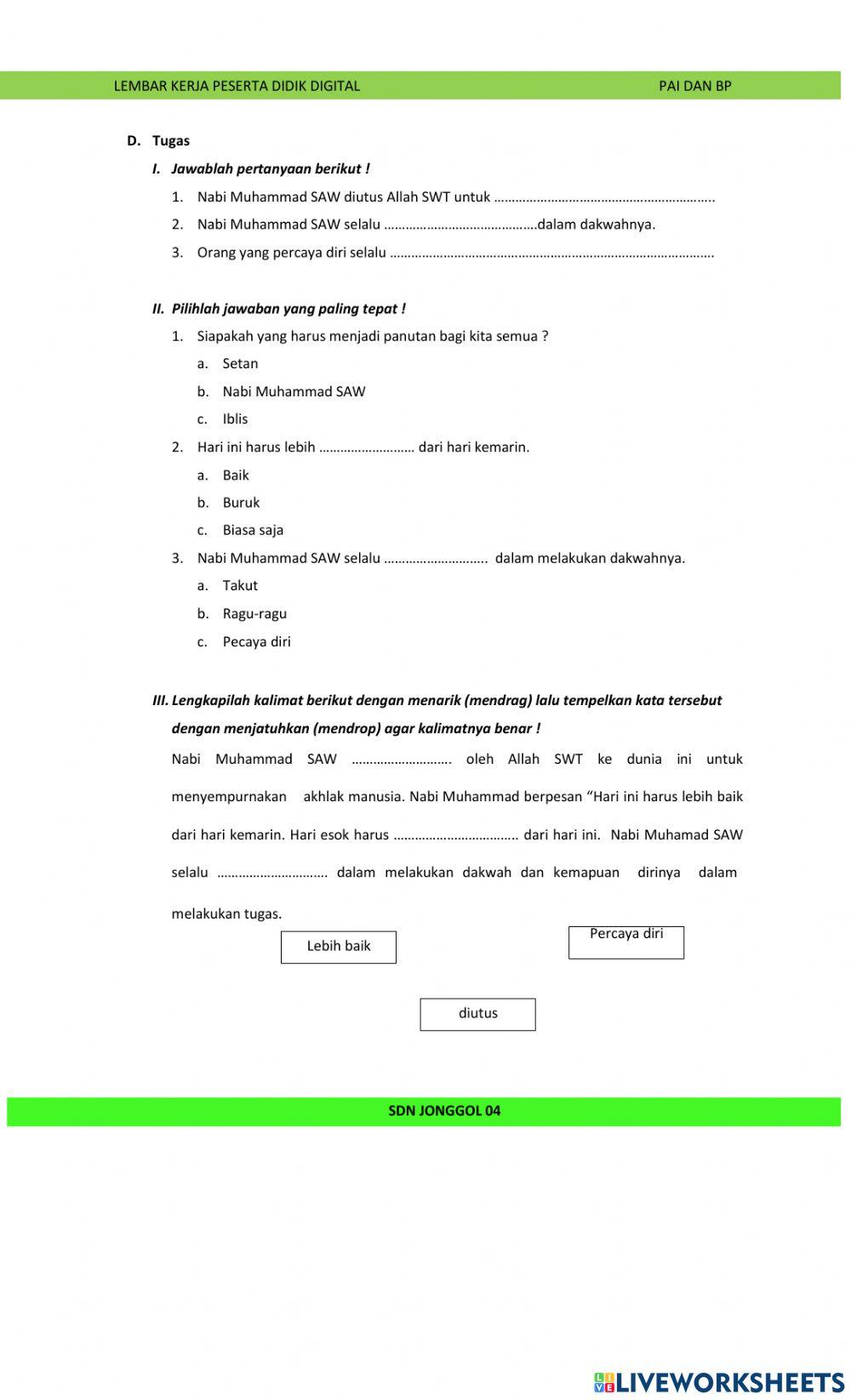 Teladan Sikap Percaya Diri Nabi Muhammad SAW