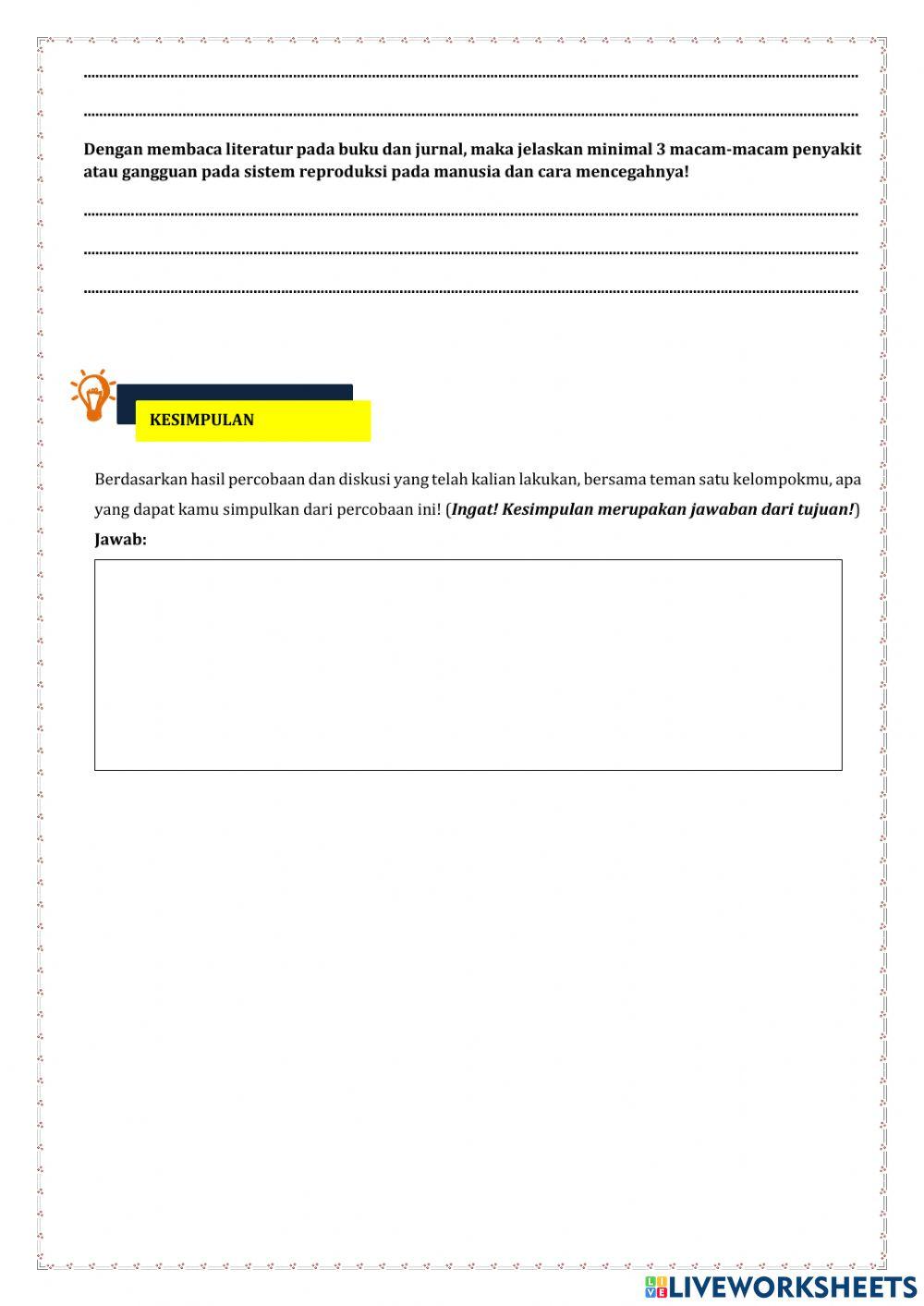 Gangguan pada Sistem Reproduksi