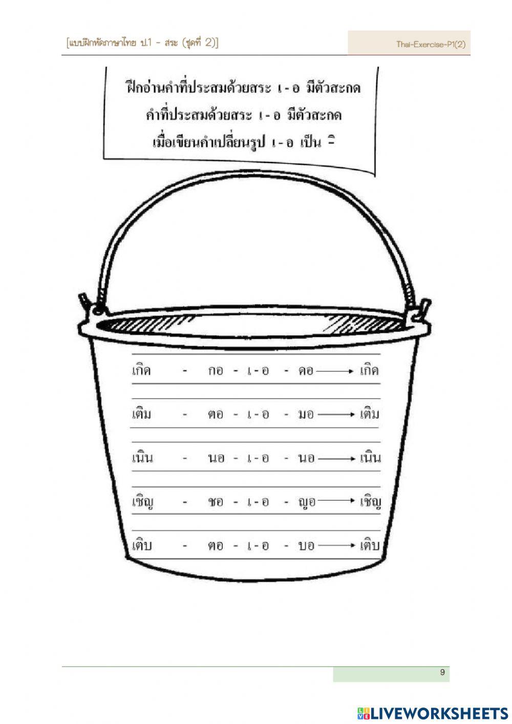 ใบความรู้ สระลดรูป