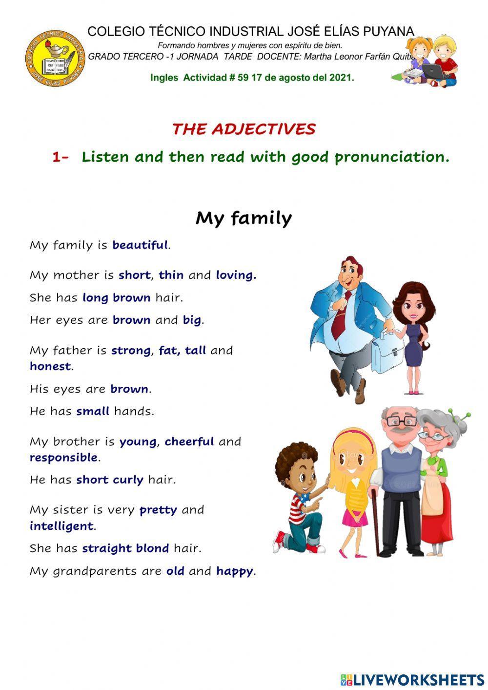 Adjetivos en ingles 3 1 martha leonor farfan quitian