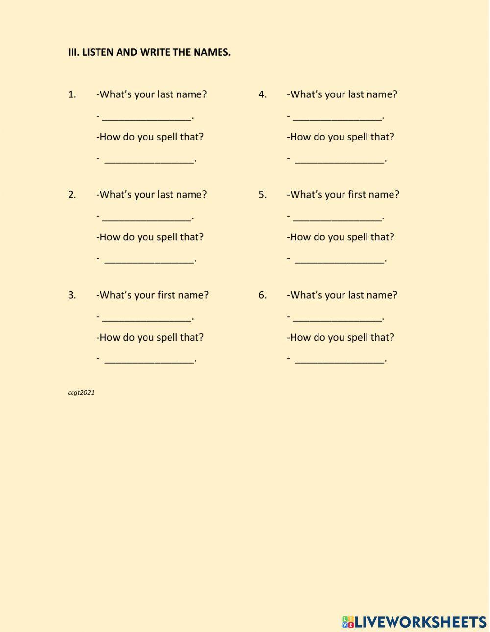 Numbers and Spelling