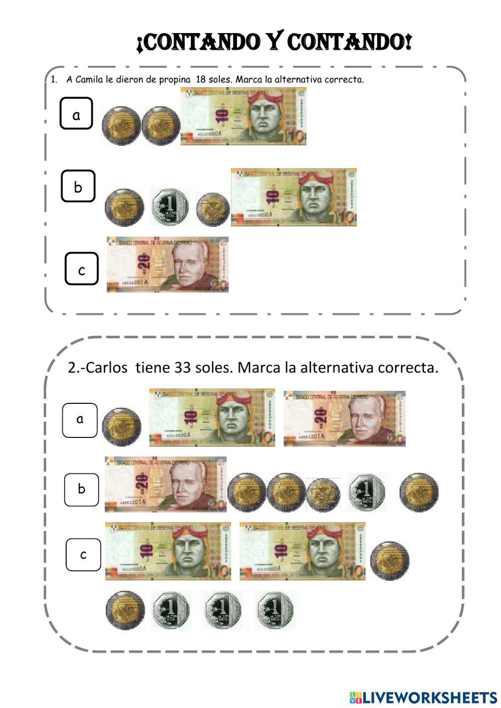 Monedas y billetes
