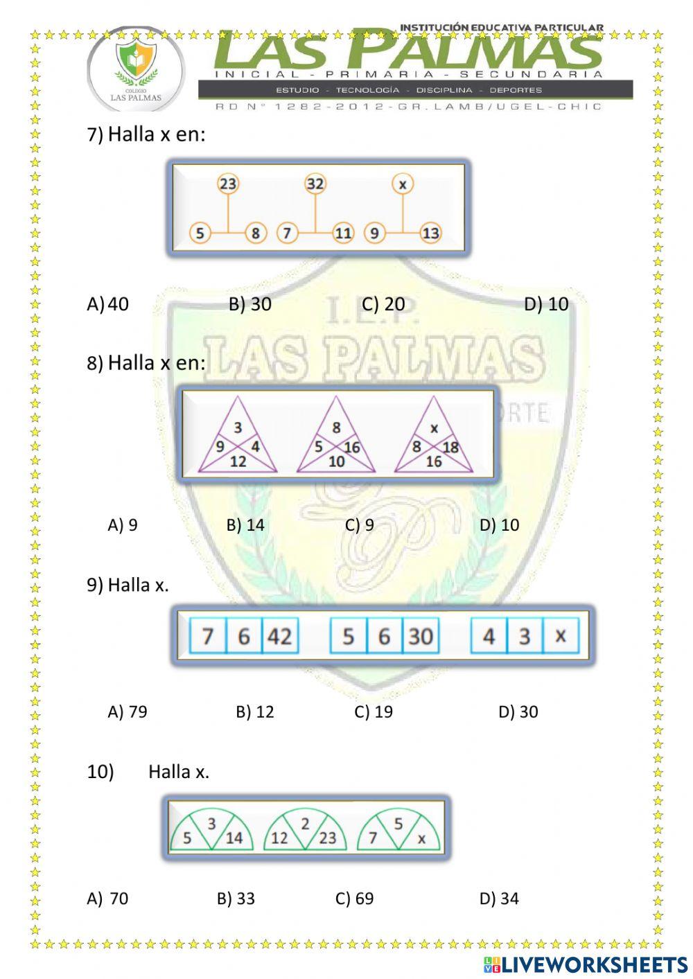Analogías numéricas