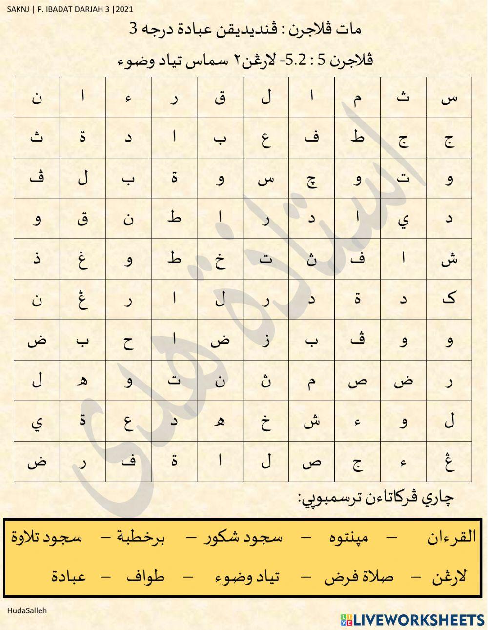Larangan2 semasa tiada wuduk-Ibadat darjah 3